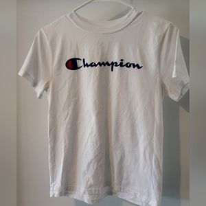 Champion white shirt, size:extra small,